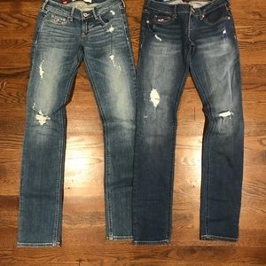 2 NWT Hollister jeans size 1
